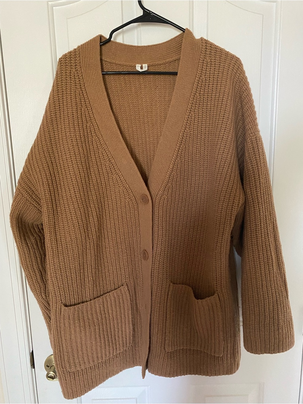 ARKET Cozy Oversized Brown Wool Cardigan Sweater